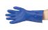 Pro-Val TROJAN Blue PVC Chemical Resistant Work Gloves, Size 9, Large, PVC Coating