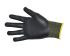 Pro-Val FNG1 Black Nylon Work Gloves, Size 7, Foam Nitrile Coating