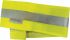 Delta Plus Haute Visibilité Yellow Reusable Polyester Arm Band for Construction Use, 500mm Length, Adjustable