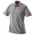 Facom VP Grey, Red 100% Cotton Polo Shirt