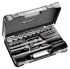 Facom 25-Piece Imperial 1/2 in Standard Socket Set with Ratchet, 6 point