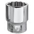 Facom 3/8 in Drive 13/16in Standard Socket, 12 point, 33 mm Overall Length