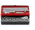 Facom Metric 3/4 in Standard Socket Set with Ratchet, 6 point