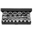 Facom Metric 1 in Standard Socket Set with Ratchet, 6 point