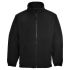 Portwest F205 Aran Fleece Jacket Black Men, Anti-Pill Fleece, XL