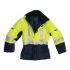 Pro Fit Navy/Yellow Unisex Hi Vis Jacket, XL
