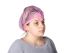 Reldeen Pink Disposable Hair Cap, Mob Cap Type, 52 cm, Non-Metal Detectable, For Food Industry Use