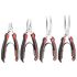 Facom 4-Piece Plier Set, Angled, Straight Tip, 160 mm, 180 mm, 200 mm Overall
