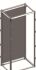 ABB Gehäuserahmen Typ Rahmen mit Rückwand B. 1.364m L. 625mm Stahlblech