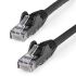 StarTech.com Cat6 Ethernet Cable Straight, RJ45 to Straight RJ45, U/UTP Shield, Black LSZH Sheath, 1m