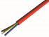 CAE Groupe 3 Core Electrical Cable, 1.5 mm², 100m, Brick Red Silicone Sheath, SIHF, 10 A, 300 V, 500 V