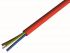 CAE Groupe SIHF, SIHF, 100m 4 Core, Brick Red Silicone Electrical Cable + 180°C