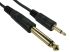 RS PRO Male to Male RCA Cable, Black, 2m