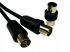 RS PRO Straight Male TV Aerial Connector to Female TV Aerial Connector Coaxial Cable, 3C2V