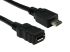 RS PRO Male Male Micro USB AB to Female USB 2.0 MICRO B  Cable, 0.5m
