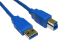 RS PRO Male Male USB 3.0 A to Male Male USB 3.0 B  Cable, 2m