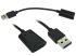 RS PRO Female Female USB C to Male Male USB 3.0 A  Cable, 150mm