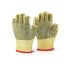 C-Safe Yellow 10% PVC, 90% Reinforced Fiber Cut Resistant Gloves, Size 9, Latex Coating
