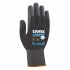 Uvex Black Elastane, Polyamide General Purpose Gloves, Size 7, Small, Aqua Polymer Coating