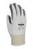 Uvex White HPPE Cut Resistant Gloves, Size 7, Polyurethane Coating