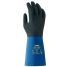 Uvex Uvex Rubiflex Black/Blue Cotton Chemical Resistant Gloves, Size Medium, NBR Coating