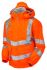 Praybourne Pulsar Orange Unisex Hi Vis Jacket, XXL
