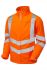 Praybourne Pulsar Orange Unisex Hi Vis Jacket, XXL