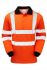 Praybourne Pulsar Orange Men Hi Vis Polo Shirt, 50 → 55in