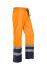 Pantalon haute visibilité Sioen Flensburg, taille 2XL, Orange/bleu marine, Homme, Antistatique, Retardateur de flamme