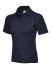 Uneek UC106 Navy Cotton, Polyester Polo Shirt, UK- 36 → 38in, EUR- 91 → 96cm
