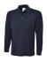 Uneek UC113 Navy Cotton, Polyester Polo Shirt, UK- 38 → 40in, EUR- 96 → 101cm