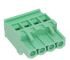 RS PRO 5.08mm Pitch 4 Way Pluggable Terminal Block, Plug, Free Hanging (In Line)