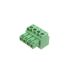 RS PRO 3.5mm Pitch 4 Way Pluggable Terminal Block, Plug, Free Hanging (In Line)