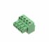 RS PRO 3.81mm Pitch 4 Way Pluggable Terminal Block, Plug, Free Hanging (In Line)