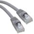 RS PRO Cat5e Male RJ45 to Male RJ45 Ethernet Cable, U/UTP, Grey PVC Sheath, 2.1m, UL 94 V0