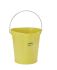 12L Polypropylene Yellow Bucket With Handle