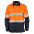 DNC 3445 Orange/Navy Cotton, Modacrylic Work Shirt, UK L