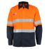 DNC 3445 Orange/Navy Cotton, Modacrylic Work Shirt, UK M