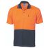 DNC 3811 Orange/Navy Unisex Hi Vis Polo Shirt, 7XL