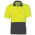 DNC 3811 Yellow/Black Unisex Hi Vis Polo Shirt, M