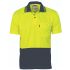 DNC 3811 Yellow/Navy Unisex Hi Vis Polo Shirt, 7XL