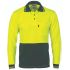 DNC 3813 Green/Yellow Unisex Hi Vis Polo Shirt, M