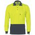 DNC 3813 Yellow/Navy Unisex Hi Vis Polo Shirt, 4XL