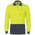 DNC 3813 Yellow/Navy Unisex Hi Vis Polo Shirt, 7XL