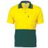 DNC 3845 Green/Yellow Unisex Hi Vis Polo Shirt, XL