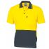 DNC 3845 Yellow/Navy Unisex Hi Vis Polo Shirt, XXL