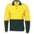DNC 3846 Green/Yellow Unisex Hi Vis Polo Shirt, XL