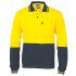 DNC 3846 Yellow/Navy Unisex Hi Vis Polo Shirt, 4XL