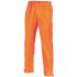 DNC 3874 Orange Breathable, Hi-Vis, Waterproof Hi Vis Trousers, 2XL Waist Size