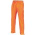 DNC 3874 Orange Breathable, Hi-Vis, Waterproof Hi Vis Trousers, XL Waist Size